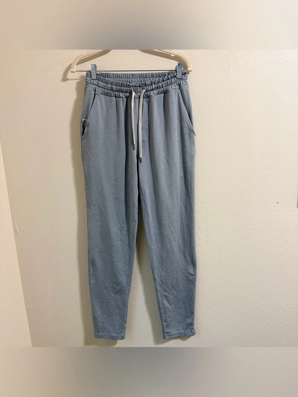Vuori Men's Ponto Performance Pant Steel Blue Gray Knit Lounge Jogger Size M